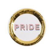 H for Happy&trade; 18-Count "Pride" Gold Paper Lunch Plates