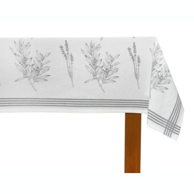 Bee &amp; Willow&trade; Sketched Florals 60-Inch x 102-Inch Tablecloth in Black/White. View a larger version of this product image.
