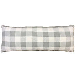Bee & Willow™ Gingham Check Oblong Throw Pillow in Coconut Milk/Grey