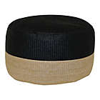 Alternate image 0 for Studio 3B&trade; Hermosa Pieced Modern Square Indoor/Outdoor Pouf in Black/Natural