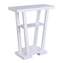 Convenience Concepts Newport V-Shaped Console Table