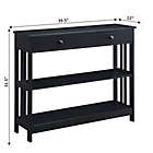 Alternate image 2 for Convenience Concepts Mission 1-Drawer Console Table