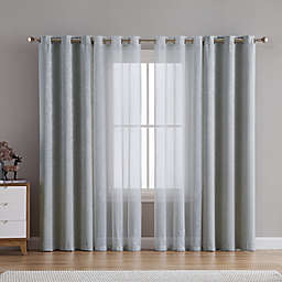 VCNY Home Hudson Grommet Window Curtain Panels (Set of 4)