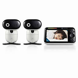 Motorola® PIP1610 5-Inch Motorized Video Baby Monitor with 2 Cameras in White