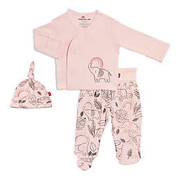 Magnetic Me® by Magnificent Baby Newborn Ellie Go Lucky 3-Piece Pant Set in Pink