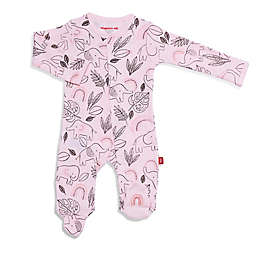 Magnetic Me® by Magnificent Baby Newborn Ellie Go Lucky Magnetic Footie in Pink