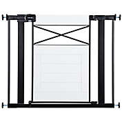 Safety First&reg; Easy Install Modern Farmhouse Gate in White