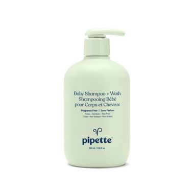 pipette&trade; 11.8 fl. oz. Fragrance-Free Baby Shampoo &amp; Wash. View a larger version of this product image.