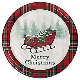 Bee & Willow™ 10-Count Holiday Sleigh Disposable Banquet Plates