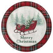Bee &amp; Willow&trade; 10-Count Holiday Sleigh Disposable Banquet Plates