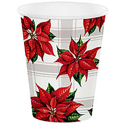 Bee & Willow™ 12-Count Upscale Poinsettia Hot/Cold Disposable Cups