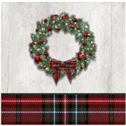 Bee &amp; Willow&trade; 20-Count Holiday Wreath Disposable Beverage Napkins