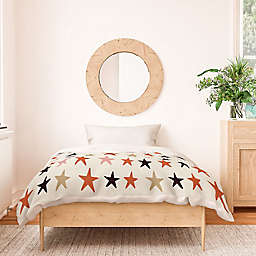 Deny Designs Star Twin/Twin XL Duvet Cover in Cream