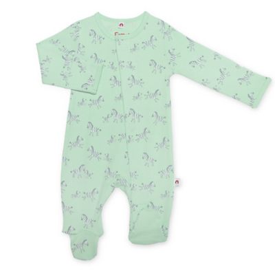 E=MC2 Preemie Mommy &amp; Me Magnetic Footie in Green