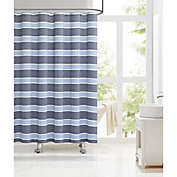 Laura Ashley Navy/Blue Stripe 72x72 Shower Curtain