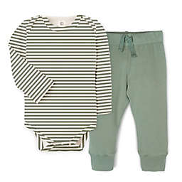 Colored Organics 2-Piece Organic Cotton Stripe Bodysuit and Jogger Pant Set