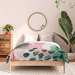 Deny Designs Justin Shiels Abstract Queen Comforter in Pink