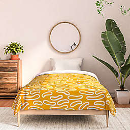 Deny Designs Erika Stallworth Abstract Twin XL Comforter in Mustard