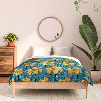 Deny Designs Ose Etomi African Hibiscus Comforter