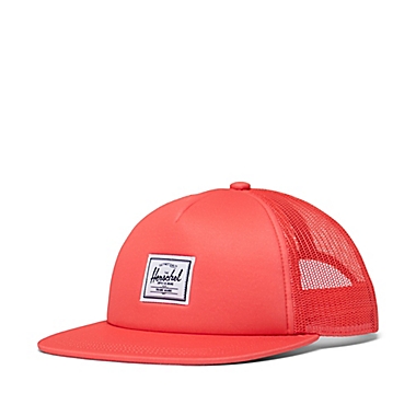 Herschel Supply Co.&reg; Size 1-2Y Whaler Mesh Adjustable Snapback Cap in Coral. View a larger version of this product image.