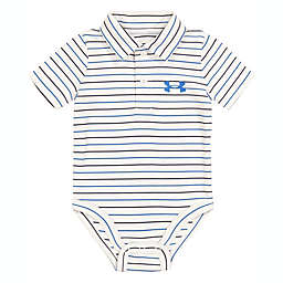 Under Armour® Match Play Stripe Polo Bodysuit in White/Multi