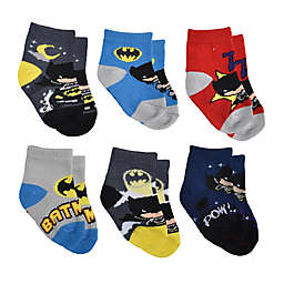 Batman Take That Size 6-12M 6-Pack Socks