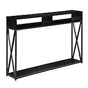 Convenience Concepts Tucson Deluxe Console Table with Shelf in Black