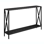 Convenience Concepts Tucson Console Table with Shelf in Black