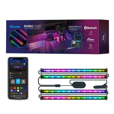 Govee&trade; RGBIC LED Interior Car Strip Lights. View a larger version of this product image.