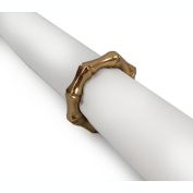 Everhome&trade; Metal Bamboo Napkin Ring in Brushed Gold