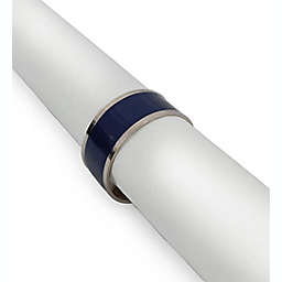 Everhome™ Enamel Color Napkin Ring in Blue/Silver