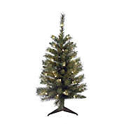 H for Happy&trade; 3-Foot Pine Pre-Lit Christmas Tree with White Incandescent Lights