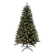 H for Happy&trade; 7.5-Foot Pine Pre-Lit Faux Christmas Tree with White Incandescent Lights