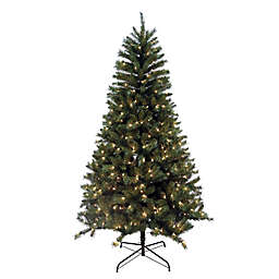 H for Happy™ 7.5-Foot Pine Pre-Lit Faux Christmas Tree with White Incandescent Lights