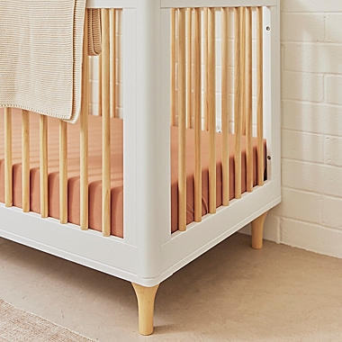 Babyletto Lolly 3-in-1 Convertible Crib in White/Natural. View a larger version of this product image.