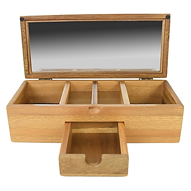 Haven&trade; Acacia Countertop Organizer with Mirror. View a larger version of this product image.
