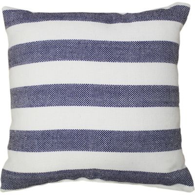 Everhome&trade; Cabana Stripe Woven Square Outdoor Throw Pillow in Blue