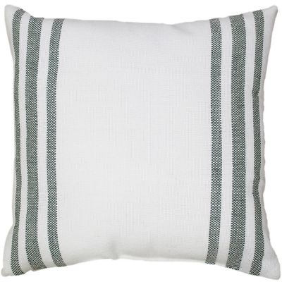 Everhome&trade; Border Stripe Outdoor Square Throw Pillow in Green