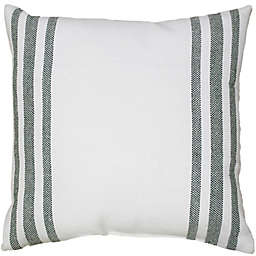 Everhome™ Border Stripe Outdoor Square Throw Pillow in Green