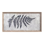 Bee &amp; Willow&trade; Giant Leaf 60-Inch x 30-Inch Embellished Canvas Framed Wall Art