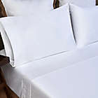 Alternate image 0 for Everhome&trade; Egyptian Cotton Scallop Embroidered 700-Thread-Count King Flat Sheet in White