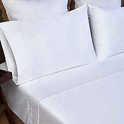 Everhome™ Infinity Scallop Embroidered 700-Thread-Count Twin Flat Sheet in Bright White