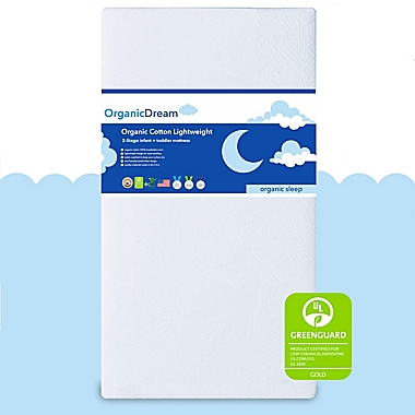 Organic Dream&reg; Lightweight 6-Inch 2-Stage Crib Mattress. View a larger version of this product image.