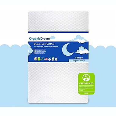 Organic Dream&reg; Cool-Gel Mini 2-Stage Crib Mattress. View a larger version of this product image.