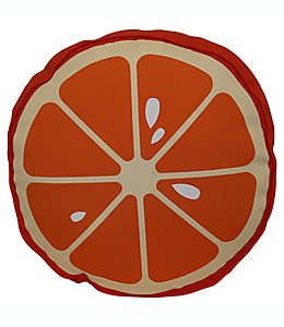 Cojín decorativo de poliéster H for Happy™ con diseño de naranja para interiores/exteriores 