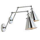 Alternate image 3 for JONATHAN Y Rover Adjustable Classic Glam Arm Metal LED Wall Sconce in Chrome (Set of 2)