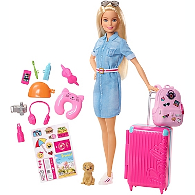 Mattel Barbie&reg; Travel Doll &amp; Accessories Playset. View a larger version of this product image.