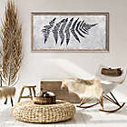 Alternate image 1 for Bee &amp; Willow&trade; Giant Leaf 60-Inch x 30-Inch Embellished Canvas Framed Wall Art