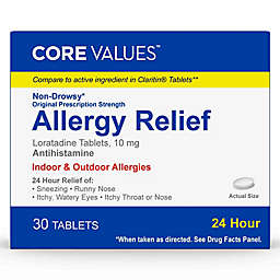 Core Values™ 30-Count Non Drowsy Allergy Relief Tablets