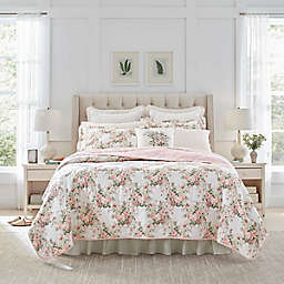 Laura Ashley® Joyce King Quilt Set in Pink